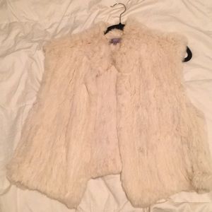 Calypso Christian Gelle Rabbit fur Vest